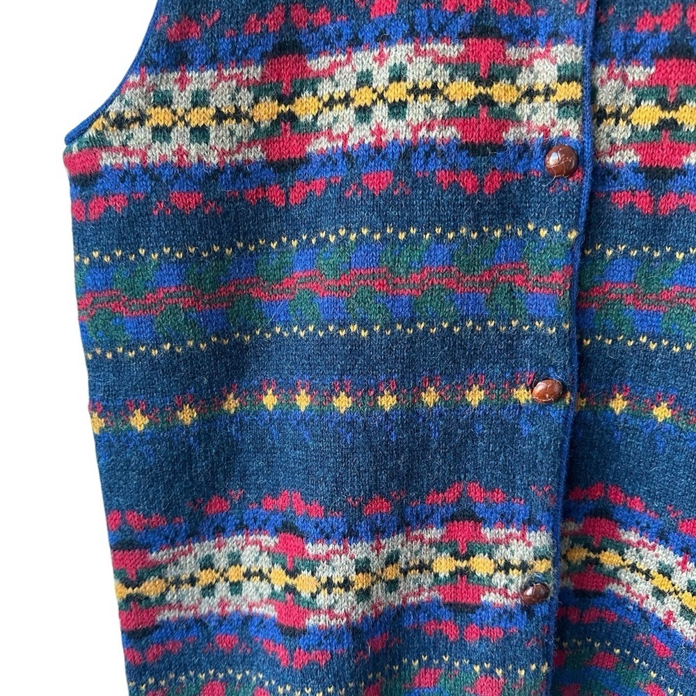 Woolrich Vintage Sweater Vest L - Picture 4 of 12